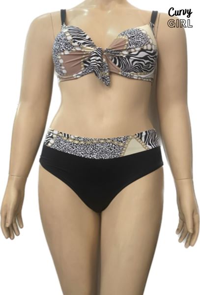 Immagine di PLUS SIZE BIKINI TUMMY CONTROL HIGH WAISTED